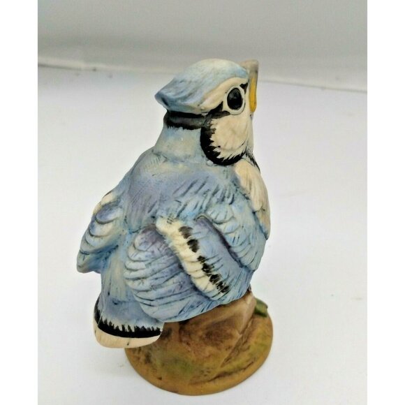 ANDREA SADEK Blue Jay figurine porcelain with Glass Eyes - Blue Jay #6350 - Picture 5 of 11